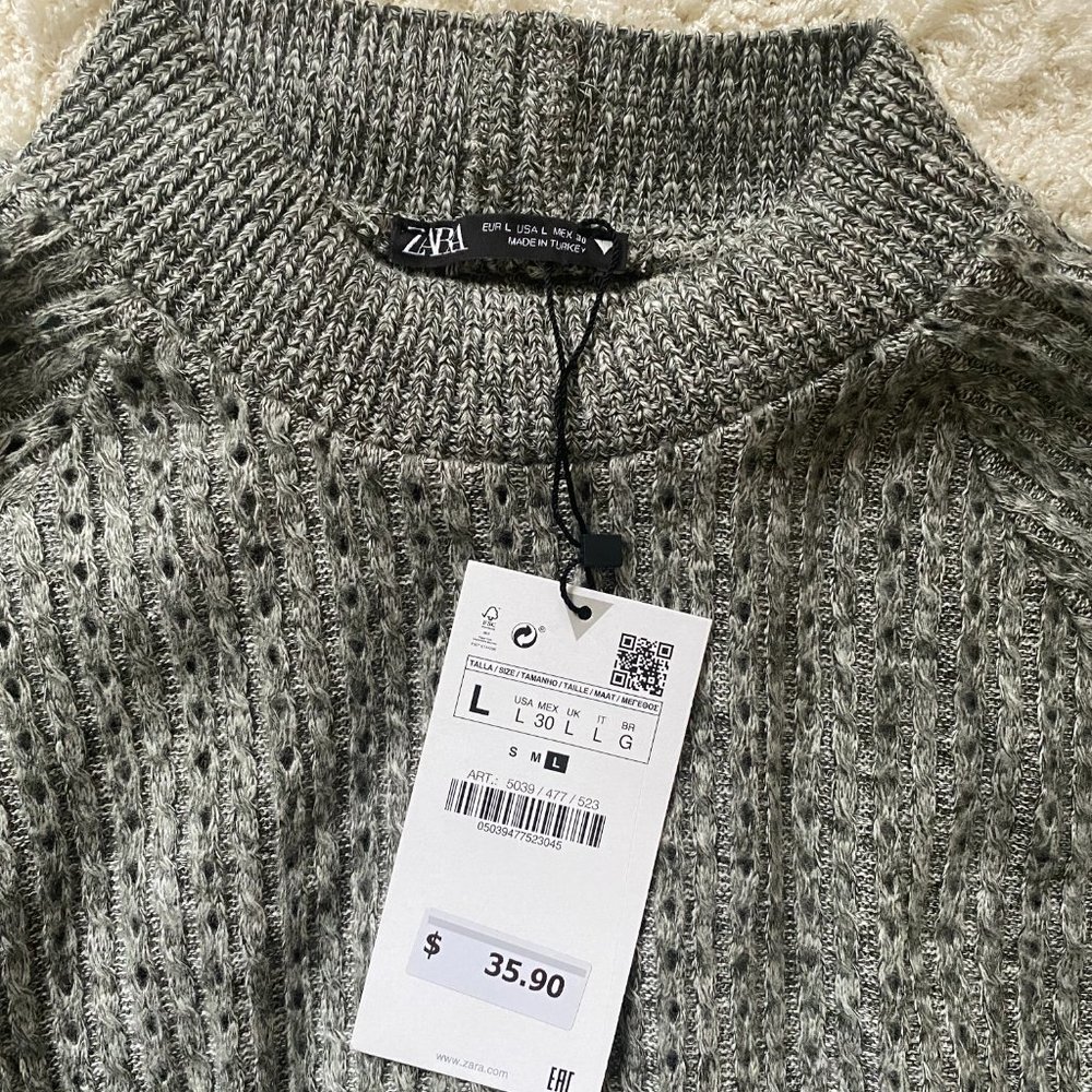 Zara Cropped Sweater - Picture 2 of 3